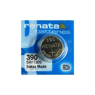 Abbildung von Renata 390 SR 1,55 V Silberoxyd Uhrenbatterie (SR1130SW)