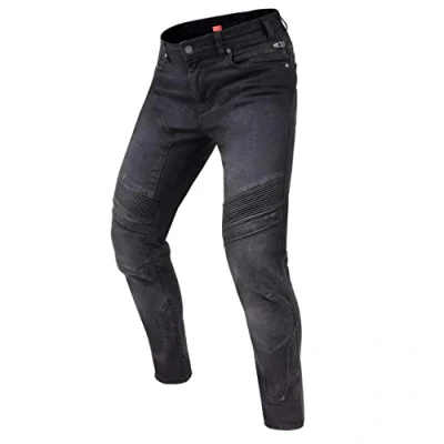 Abbildung von REBELHORN Eagle III Motorradjeans Herren Aramidfaser Futter Knie und Hüftprotektoren SAS TEC Slim Fit