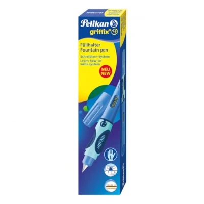 Abbildung von Pelikan 805629 griffix Füllhalter für Linkshänder mit Drehkappe, Bluesea, 1 Stück in Faltschachtel