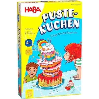 Abbildung von HABA Pustekuchen Geschicklichkeitsspiel ab 4 Jahren Fördert Lippen &amp; Mundmotorik Zielen und Pusten Artikelnummer 1307030001