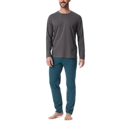 Abbildung von Schiesser Essentials SET Nachtwäsche Set, Herren, Größe: 58, Anthrazit
