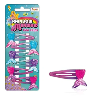 Abbildung von CRAZE Mermaid Hair Clips Haarspangen 6X Haarclips Meerjungfrau Design Haarschmuck für Kinder Mädchen Geschenke Kinderschmuck 24218, Mädchenschmuck