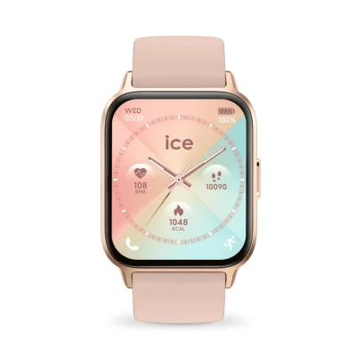 Abbildung von Ice Watch fit 1.0 Rose Gold Nude AMOLED Pink Goldfarbene Connected mit Silikonarmband 024305 (1.78 Zoll)
