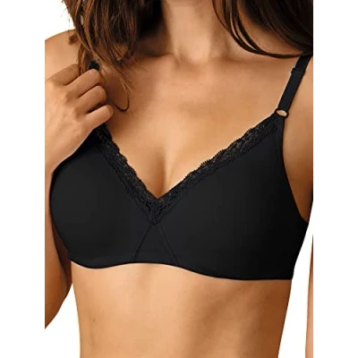 Abbildung von Nur Die Damen Baumwolle Spitzen BH Schwarz 85C