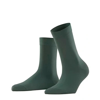 Abbildung von FALKE Damen Socken Cotton Touch W So Baumwolle einfarbig 1 Paar, Grün Hunter Green 7441, 35 38