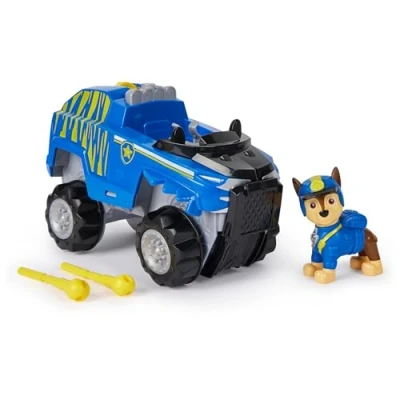 Abbildung von PAW PATROL Jungle Pups Tiger Fahrzeug mit Chase Figur (Basis Fahrzeug), Spielzeug für Kinder ab 3 Jahren