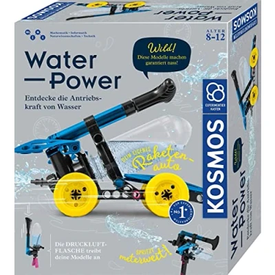 Abbildung von KOSMOS 620660 Water Power, Entdecke die Antriebskraft von Wasser, Bausatz für Raketen Auto, Wasserpistole, Rasensprenger, Boot, Experimentierkasten Kinder ab 8 12 Jahre, drinnen und draußen