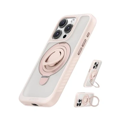 Abbildung von Anker MagGo Magnetische Hülle, Weiche 360 Silikonring Halterung für iPhone 15 Pro, Dünn und strapazierfähig, Kompatibel mit MagSafe, Schutzhülle, 2 in 1 stoßfestes Design, Nur Pro