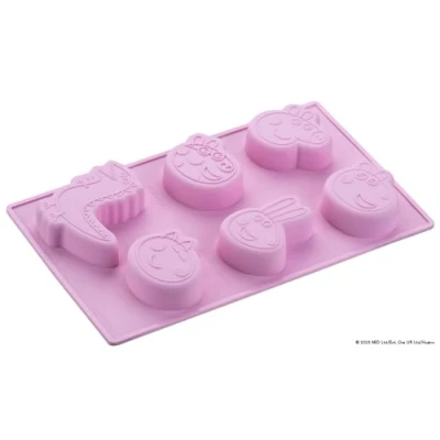 Abbildung von Dr. Oetker Silikonform Mini Küchlein Peppa Wutz Perfekt für Kindergeburtstage und Backspaß mit der ganzen Familie Einfache Handhabung Reinigung, hitzebeständig säureresistent