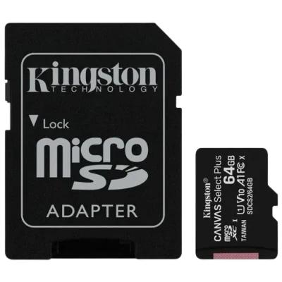 Abbildung von Kingston Canvas Select Plus microSDHC 64GB + SD Adapter