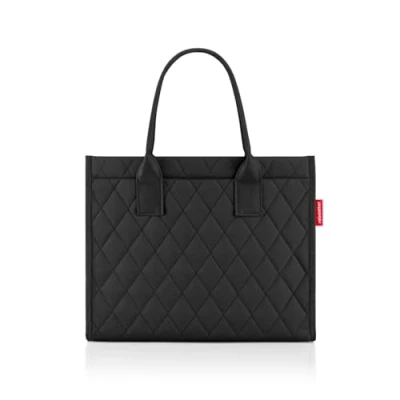 Abbildung von reisenthel daily Shopper rhombus black Moderner, geradliniger für jeden Anlass praktische Handtasche, groß genug Ihre Einkäufe und Alltagsgegenstände