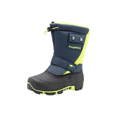 Abbildung von Kangaroos BEAN Snowboot/Winterstiefel für Kinder, Größe: 31, Dark navy/lime Schuhe
