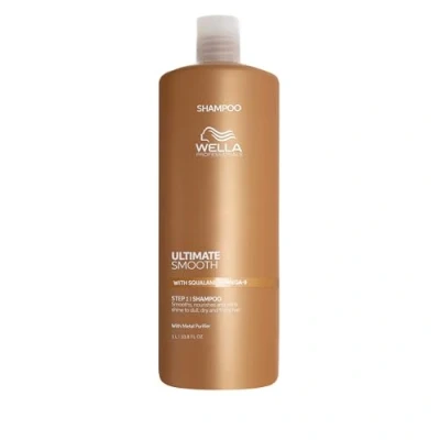 Abbildung von Wella Professionals Ultimate Smooth Shampoo Pflegendes Haarshampoo Mit Squalan &amp; Omega 9 Für Trockenes, Stumpfes Krauses Haar (1 l)