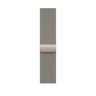 Abbildung von Apple Watch Band Milanaise Armband 46 mm Natur S/M