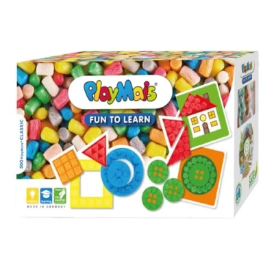 Abbildung von Playmais FUN TO LEARN Colors &amp; Forms Bastel Set für Kinder ab 3 Jahren I Motorik Spielzeug mit 550 14 Motiv Vorlagen zum Basteln Fördert Kreativität Feinmotorik Natürliches