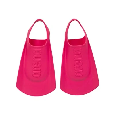Abbildung von arena Unisex Kids Junior Swim Training Fins for Lap Swimming, Open Heel and Hydrodynamic Slits, Pink, Size 12.5 13.5 US, 30 31