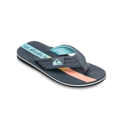 Abbildung von Quiksilver Molokai Layback Zehentrenner für Kinder, Größe: 33, Iron gate holmes Schuhe