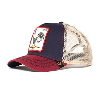 Abbildung von Goorin Bros. Unisex Erwachsene Farm Original Adjustable Snapback Trucker Hat Baseballkappe, Navy The Cock, Einheitsgröße