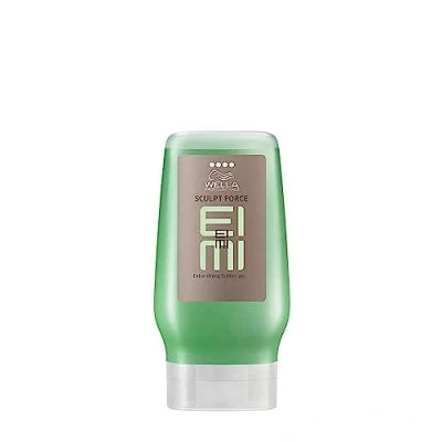 Abbildung von Wella EIMI Sculpt Force Haargel mit UV Schutz und sehr starkem Halt schnell einziehendes Styling Gel für ein definiertes, glänzendes Haarstyling 1x 125 ml