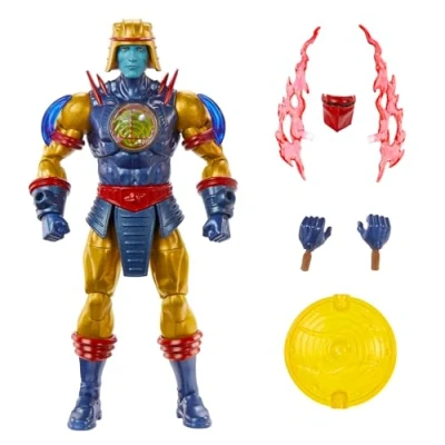 Abbildung von Masters of the Universe Masterverse Actionfigur, Deluxe Sammelfigur mit 30 beweglichen Gelenken, austauschbaren Teilen oder Rüstung, ca. 18 cm großes MOTU Spielzeug, HYC55