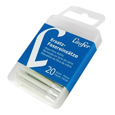 Abbildung von Läufer 10200 Ersatzfasereinsätze für Glasfaserradierstift, 20 Ersatzpinsel Glasradierer