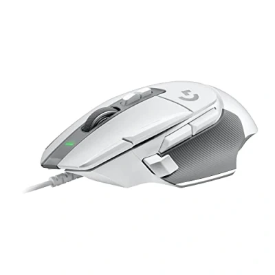 Abbildung von Logitech G502 X Kabelgebundene Gaming Maus LIGHTFORCE Hybrid optisch mechanische Primärschalter, HERO 25K Sensor, Kompatibel PC macOS/Windows Weiß