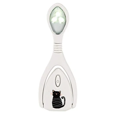 Abbildung von moses. libri_x Leselicht Lumi® Plus Katze, Klemmleuchte mit stufenlosem Dimmer zum Lesen im Dunkeln, LED Leselampe in weiß