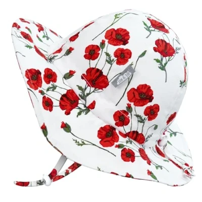 Abbildung von Jan &amp; Jul Atmungsaktiver Baby Sonnenhut für Mädchen (M: 6 24 Monate, Red Poppy)
