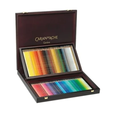 Abbildung von Caran d&#039; Ache Holzkoffer mit 80 Farben d&#039;Ache