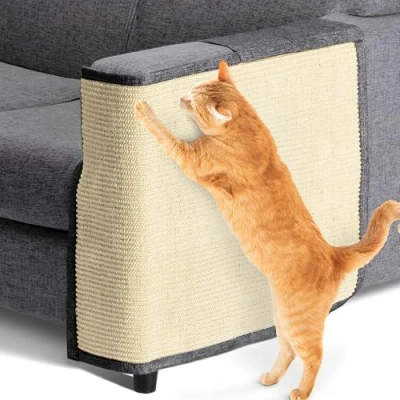Abbildung von Navaris Kratzmatte Katze Kratzschutz Sofa Katzen selbstklebend Kratzteppich