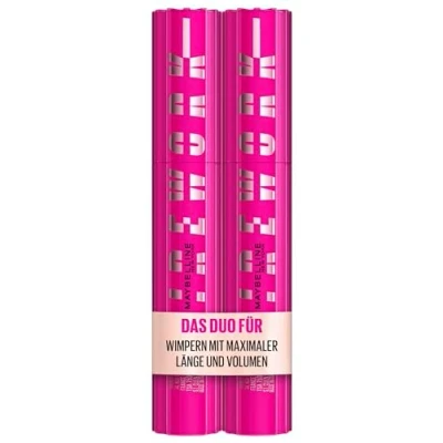 Abbildung von Maybelline New York Sensational Lashes Firework Mascara Volumen und Offenheit des Auges Spirale Borstenbürste 24H Hold Pro Vitamin B5 Gel Formel 2 x 10ml