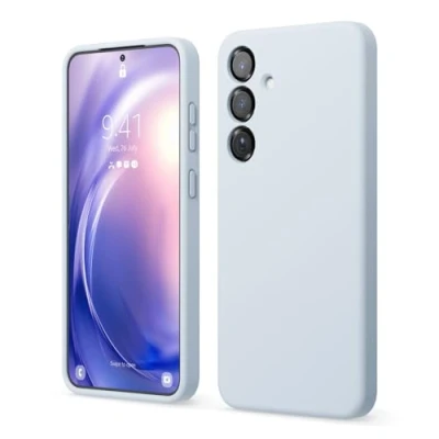 Abbildung von elago Kompatibel mit Samsung Galaxy S25 Plus Hülle, Flüssige Silikonhülle, Vollständige Schutzabdeckung, Stoßfest, Schlanke Handyhülle, Kratzfeste Weiche Mikrofaser Auskleidung, 6,7 Zoll (Hellblau)