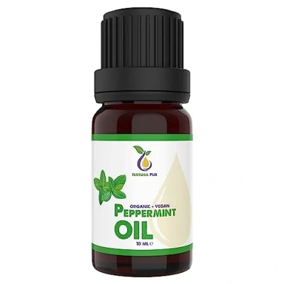 Abbildung von Pfefferminzöl BIO 10ml 100% naturreines ätherisches Öl, vegan Peppermint Oil (Mentha Piperita) Minzöl Aroma Diffuser Öl