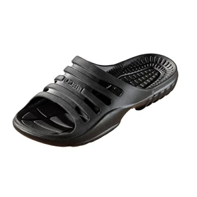 Abbildung von Beco Badeschuhe Damen leichte Eva Badesandalen mit komfortablem Fußbett, Aquaschuhe ideal für Schwimmbad oder Strand in Schwarz, Größe: 39