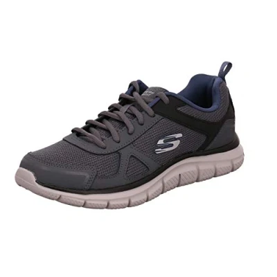 Abbildung von Skechers Herren Damen Schnürer running shoes, Grey Navy, 44 EU
