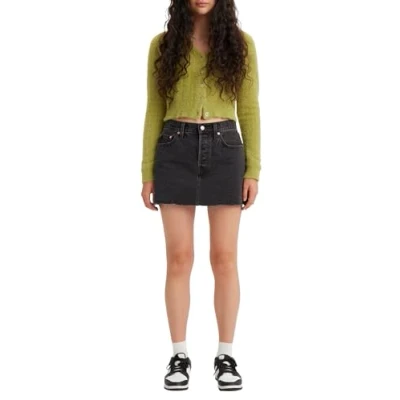 Abbildung von Levi&#039;s ICON Skirt Jeansrock, Damen, Größe: 24, There&#039;s a storm coming