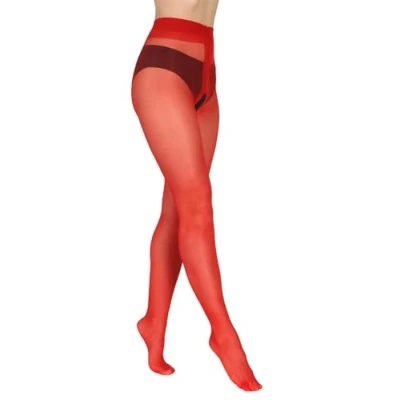 Abbildung von BANANALU 20 Den Ouvert Strumpfhose mit offenem Schritt Intimo Red M