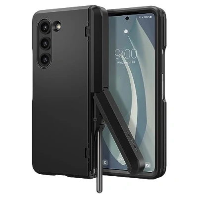 Abbildung von Spigen Slim Armor Pro PC Back Cover Schwarz Samsung Galaxy Z Fold 5
