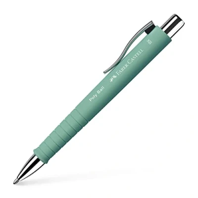 Abbildung von FABER CASTELL 241165 Kugelschreiber Poly Ball XB, mintgrün, 1 Stück, mit auswechselbarer Mine, dokumentenecht