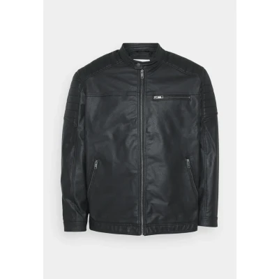Abbildung von Jack &amp; Jones Jcorocky Jacket Kunstlederjacke, Herren, Größe: 6XL, Black