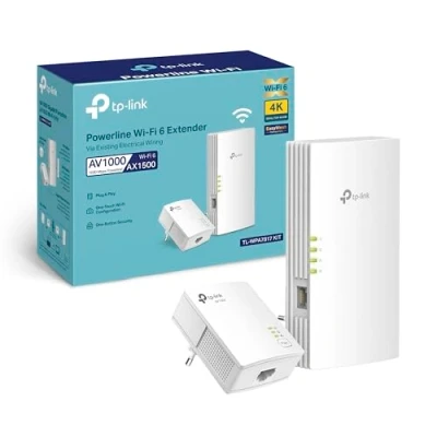 Abbildung von TP Link TL WPA7817 KIT Powerline Adapter WLAN, AV1000, WiFi 6 AX1500 Dualband, Gigabit Ethernet, Plug &amp; Play, Kompatibel mit Allen HomePlug AV/AV2 Adaptern
