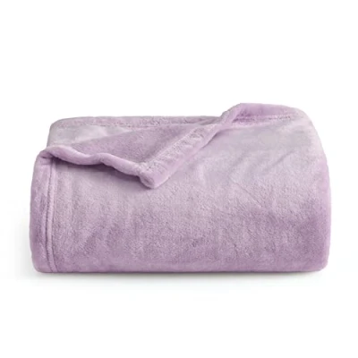 Abbildung von BEDSURE Kuscheldecke Flauschig Decke Fleecedecke Wohndecke Warm Winter Weich, Sofadecke Kleine, Couch Blanket, Kinder, Wohn&amp;Kuscheldecken 130x150cm, Sofa überwurfdecke Lilla