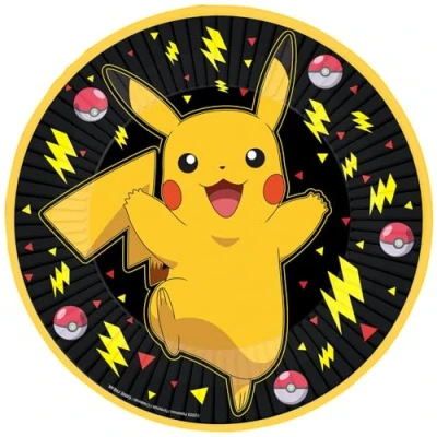 Abbildung von amscan 9917104 66 Pokémon Pappteller für Kindergeburtstag, 8 Stück