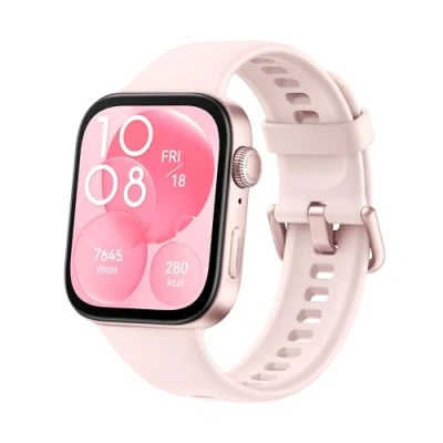 Abbildung von HUAWEI Watch FIT 3, Bluetooth Anrufe, GPS，Smartwatch, Aluminum Case, iOS&amp;Android, 1,82&quot; AMOLED Display, Bis zu 10 Tage Akkulaufzeit, Umfassendes Gesundheits&amp;Fitness Management, Rosa Fluorelastomer
