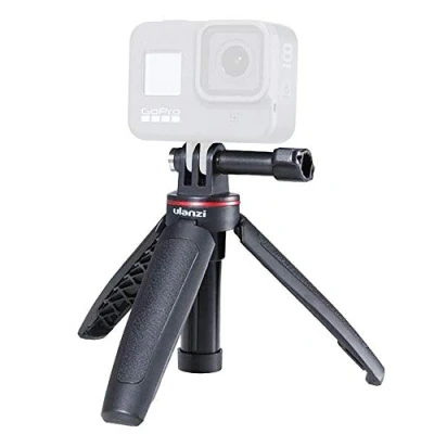 Abbildung von ULANZI MT 09 GoPro Vlog Stativ, Handgriff und Selfie Stick für Foto &amp; Video, Schwarz