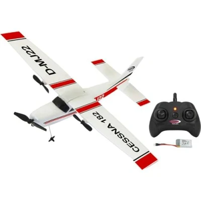 Abbildung von JAMARA Cessna 182 Flugzeug 2,4GHz Gyro 2CH ferngesteuert, einsteigertauglich, Stabilisierung der Flugeigenschaften, sehr Gute Selbstflugeigenschaften, aus flexiblem Mikroschaum, Weiß