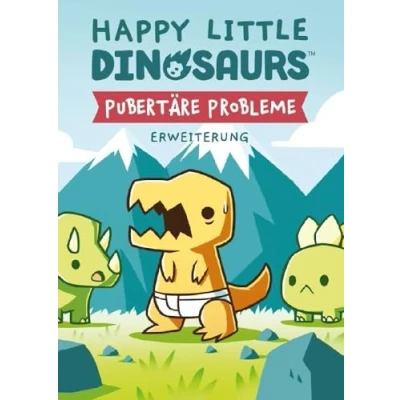 Abbildung von Unstable Games, Happy Little Dinosaurs Pubertäre Probleme, Erweiterung, Partyspiel, Kartenspiel, 2 4 Spieler, Ab 8+ Jahren, 30 60 Minuten, Deutsch, Mehrfarbig, Bunt