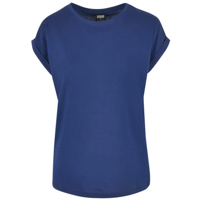 Abbildung von Urban Classics Extended Shoulder Tshirt basic, Damen, Größe: XL, Spaceblue