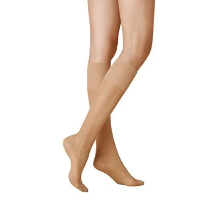 Abbildung von KUNERT Damen Kniestrümpfe Super Control 40 leichte Stützwirkung Klasse I DEN Cashmere 0540 35 38