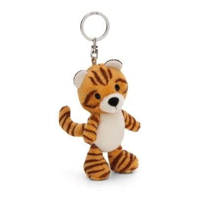 Abbildung von NICI Schlüsselanhänger Tiger 10cm braun Treuer Begleiter für Rucksack oder Tasche, Schlüsselhalter klein und Groß 61851